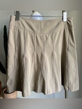 Athleta Khaki Pleated Skort